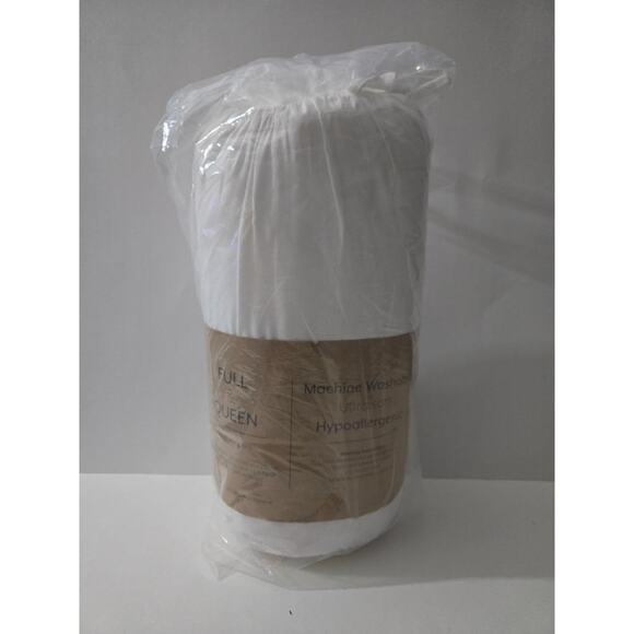 iEnjoy Home Essential Colors Ultra Soft Microfiber Queen White Duvet Cover Set - Picture 2 of 5